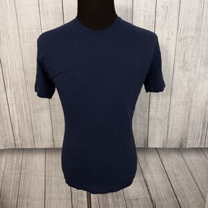 Polo Ralph Lauren Mens Large Navy Blue Relaxed Fit Short Sleeve Crewneck T-Shirt